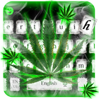 Weed Rasta Smoke Keyboard أيقونة