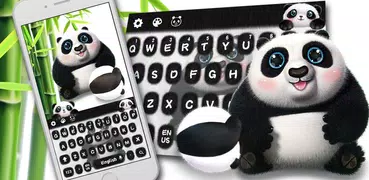 Cute panda keyboard