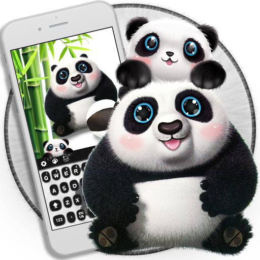 Cute panda keyboard
