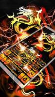 پوستر Gold Dragon Keyboard Theme