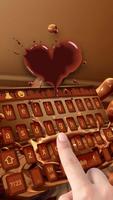 Chocolate Love keyboard تصوير الشاشة 1