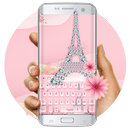 Pink Diamond Paris Love keyboard APK