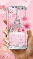Pink Diamond Paris Love keyboard पोस्टर