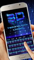 3D technology laser Affiche