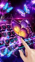 Neon butterfly keyboard imagem de tela 2