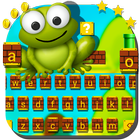 Super Frog Brick Jumping Game Keyboard Theme icône