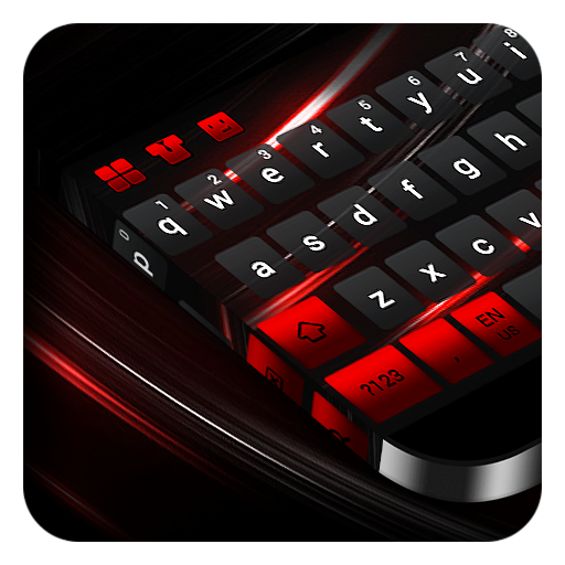 Preto Vermelho Teclado