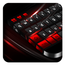 Noir rouge Clavier APK