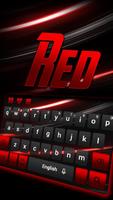 Noir rouge Clavier Affiche