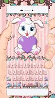 Lovely Rabbit Cartoon Keyboard 海報