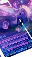 Reverie Blush Unicorn keyboard Theme постер