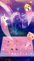 Reverie Blush Unicorn keyboard Theme скриншот 2