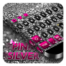 Pink Silver Keyboard APK