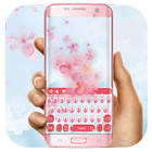 Pink petals dancing keyboard biểu tượng