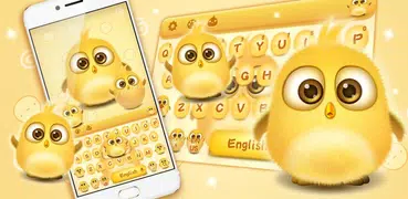 lovely yellow bird keyboard