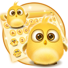 lovely yellow bird keyboard ไอคอน