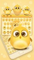 Adorável teclado de pássaro amarelo imagem de tela 1