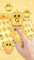 lovely yellow bird keyboard 스크린샷 2