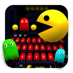Vivid gelb p-man Spieltastatur Thema