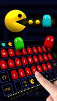 Vivid jaune p-man jeu de clavier thème capture d'écran 1