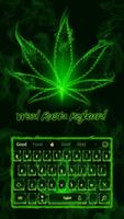Weed Rasta Keyboard poster