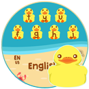 Cartoon Young Duck Chic keyboard Theme APK