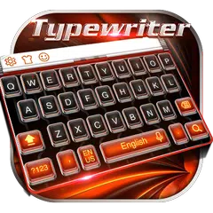 Горячая классическая клавиатура пишущей машинки
