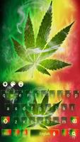 Weed Rasta Ganja Smoke Keyboard ảnh chụp màn hình 1