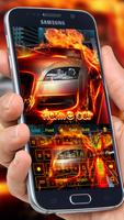 برنامه‌نما Luxury Super Speed ​​Fire Car Keyboard Theme عکس از صفحه
