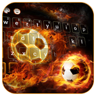 Fire Football Kick Keypad Theme アイコン