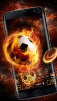 Fire Football Kick Keypad Theme ポスター
