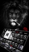 Thème de clavier de lion Affiche