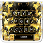 Gold Butterfly Keyboard Theme ไอคอน