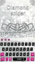 Silver Spider Keyboard Theme โปสเตอร์