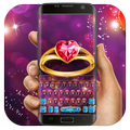 Purple Love Gold Ring Keyboard