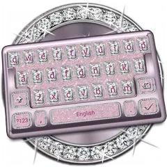 Diamonds and Pink Keyboard Theme APK Herunterladen