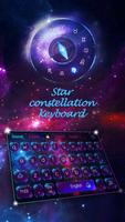 Star constellation keyboard Affiche