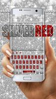 2 Schermata Argento rosso Glitter Keyboard Theme