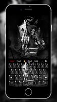 Dark Flame Devil skull gun Theme Keyboard screenshot 3