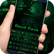 Tastiera a tema stile gioco grotta diavolo verde