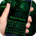 Zielona Diabeł Jaskinia Styl gry Theme Keyboard ikona
