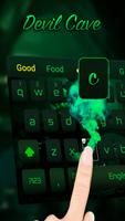 Zielona Diabeł Jaskinia Styl gry Theme Keyboard screenshot 3
