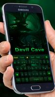 Green Devil Cave Game Style Theme Keyboard Ekran Görüntüsü 1