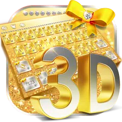 3D gold diamond keyboard APK download