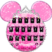 ”Pink Cute Minny Bowknot Keyboard Theme