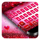 Pink Gold Love Keyboard icône