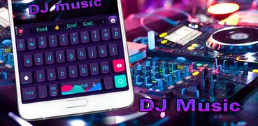 Teclado de tema de rock de moda de música DJ