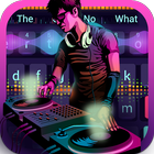 ikon Musik DJ fashion rock theme keyboard