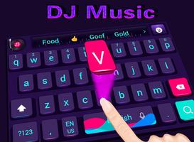 DJ Musik Mode Rock Thema Tastatur Screenshot 1