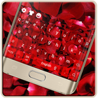 Red Rose Romantic Luxury Love Keyboard Theme آئیکن